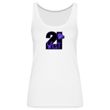 21 West Women’s Premium Tank Top - white