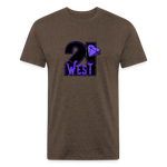 21 West fitted Cotton/Poly T-Shirt by Next Level - heather espresso