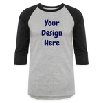 Baseball T-Shirt - heather gray/black