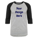 Baseball T-Shirt - heather gray/black