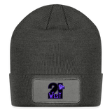 21 West Patch Beanie - charcoal grey