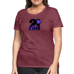 21 West Women’s Premium T-Shirt - heather burgundy