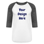 Baseball T-Shirt - white/charcoal