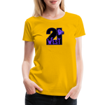 21 West Women’s Premium T-Shirt - sun yellow