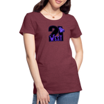 21 West Women’s Premium T-Shirt - heather burgundy