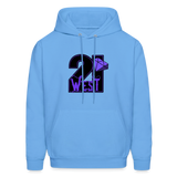 21 West Men's Hoodie - carolina blue