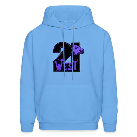 21 West Men's Hoodie - carolina blue