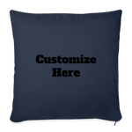 Throw Pillow Cover 18” x 18” - navy