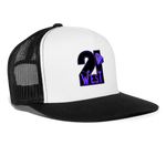 21 West Trucker Hat - white/black