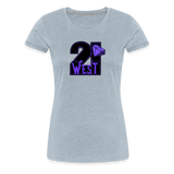 21 West Women’s Premium T-Shirt - heather ice blue