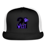 21 West Trucker Hat - black/white