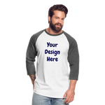 Baseball T-Shirt - white/charcoal