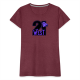 21 West Women’s Premium T-Shirt - heather burgundy