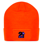 21 West Patch Beanie - neon orange