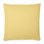 Throw Pillow Cover 18” x 18” - washed yellow