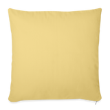 Throw Pillow Cover 18” x 18” - washed yellow