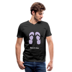 Men's V-Neck T-Shirt - black