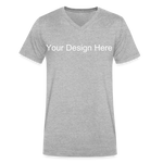 Men's V-Neck T-Shirt - heather gray