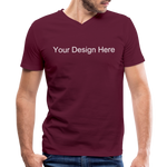 Men's V-Neck T-Shirt - maroon