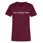 Men's V-Neck T-Shirt - maroon