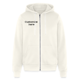 Bella + Canvas Unisex Full Zip Hoodie - vintage white