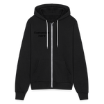 Bella + Canvas Unisex Full Zip Hoodie - black