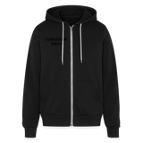 Bella + Canvas Unisex Full Zip Hoodie - black