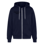 Bella + Canvas Unisex Full Zip Hoodie - navy