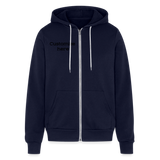 Bella + Canvas Unisex Full Zip Hoodie - navy