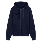 Bella + Canvas Unisex Full Zip Hoodie - navy