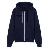 Bella + Canvas Unisex Full Zip Hoodie - navy