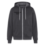 Bella + Canvas Unisex Full Zip Hoodie - charcoal grey