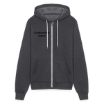 Bella + Canvas Unisex Full Zip Hoodie - charcoal grey