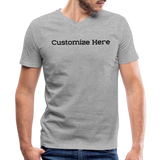 Men's V-Neck T-Shirt - heather gray