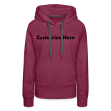 Women’s Premium Hoodie - burgundy