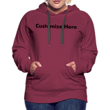 Women’s Premium Hoodie - burgundy