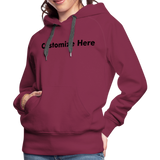 Women’s Premium Hoodie - burgundy