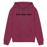 Women’s Premium Hoodie - burgundy