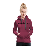 Women’s Premium Hoodie - burgundy