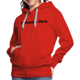 Women’s Premium Hoodie - red