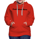 Women’s Premium Hoodie - red