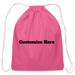 Cotton Drawstring Bag - pink