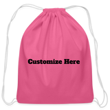 Cotton Drawstring Bag - pink