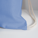 Cotton Drawstring Bag - carolina blue