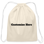 Cotton Drawstring Bag - natural