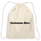 Cotton Drawstring Bag - natural