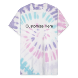 Unisex Tie Dye T-Shirt - Pastel Spiral