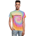 Unisex Tie Dye T-Shirt - rainbow