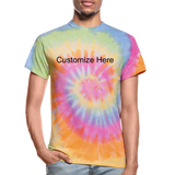 Unisex Tie Dye T-Shirt - rainbow