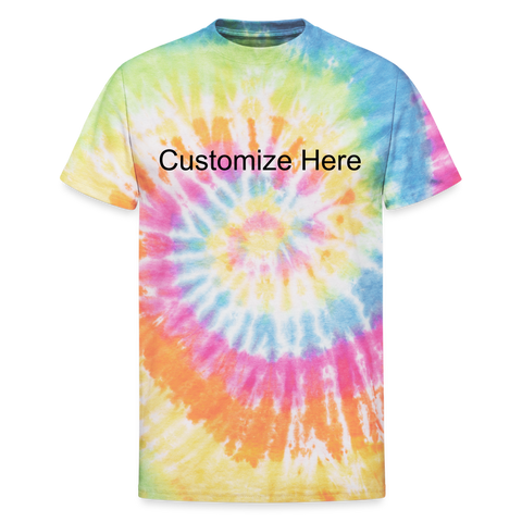 Unisex Tie Dye T-Shirt - rainbow